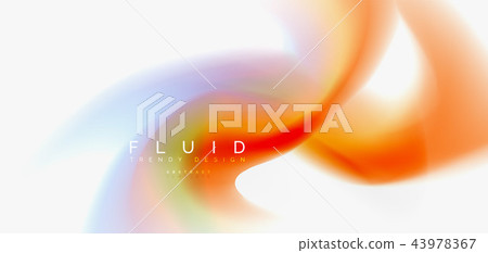 Fluid flowing wave abstract background 43978367