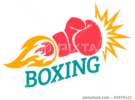 Vector retro logo for a boxing 43979122