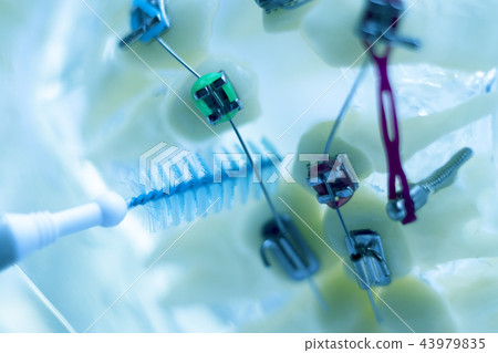 Interdental teeth brackets clean 43979835