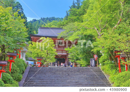 Kurama-ji寺在晴朗的天空下 Kurama-ji寺在晴朗的天空下 43980900
