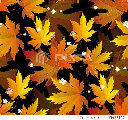 Autumn leaves, seamless pattern, vector background Autumn leaves, seamless pattern, vector background 43982132