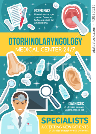 Otorhinolaryngology medical center and doctor Otorhinolaryngology medical center and doctor 43983133