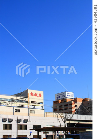 在愛知縣豐田市的新豐田站前的風景 在愛知縣豐田市的新豐田站前的風景 43984391