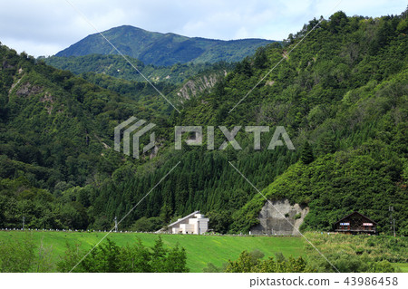 Asakusa-dake in the early fall, Yamakoshi-go and J-POWER Tadami Exhibition Hall Tadami-cho, Fukushima Prefecture Asakusa-dake in the early fall, Yamakoshi-go and J-POWER Tadami Exhibition Hall Tadami-cho, Fukushima Prefecture 43986458