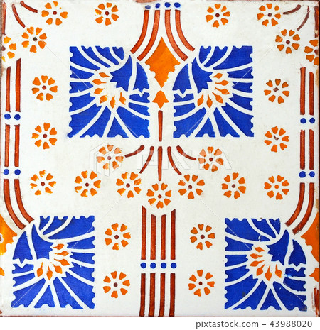 Decorative tiles.Valencian traditional tiles. Decorative tiles.Valencian traditional tiles. 43988020
