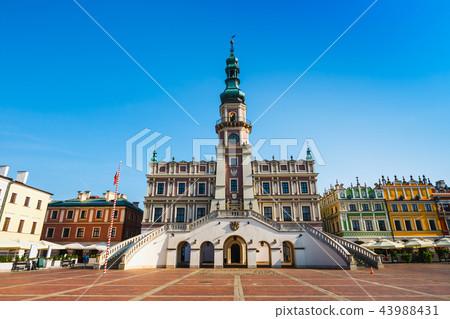 Great Market Square, renaissance town in Poland Great Market Square, renaissance town in Poland 43988431