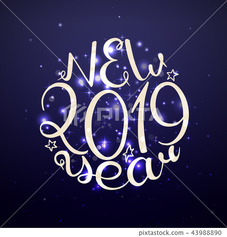 2019 New Year. 43988890