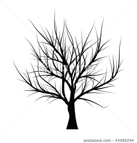 Collection of trees silhouettes 43989294