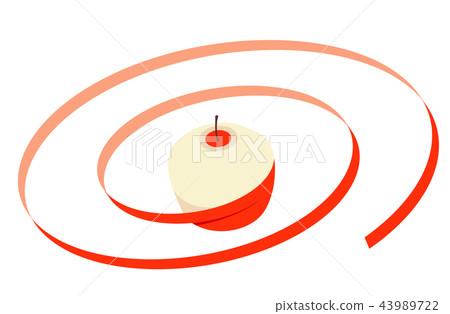 蘋果果皮的例證 43989722