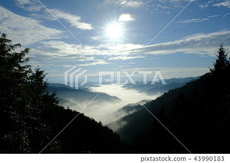 Sea of clouds in Nosakogawa-mura (Nosakogawa-mura, Yoshino-gun, Nara) Sea of clouds in Nosakogawa-mura (Nosakogawa-mura, Yoshino-gun, Nara) 43990183