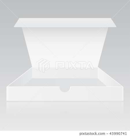 Open white box mockup - Stock Illustration [43990741] - PIXTA