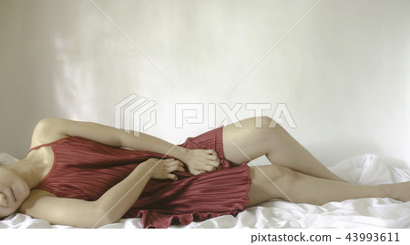 The girl hand placed at the vaginal. The girl hand placed at the vaginal. 43993611