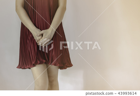 The girl hand placed at the vaginal. The girl hand placed at the vaginal. 43993614