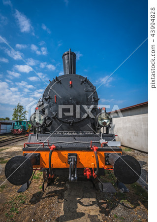 Old disused steam train locomotive 43994828