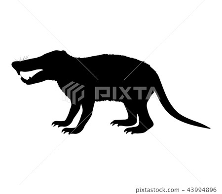 Deinogalerix hedgehog rat silhouette extinct mammal animal Deinogalerix hedgehog rat silhouette extinct mammal animal 43994896
