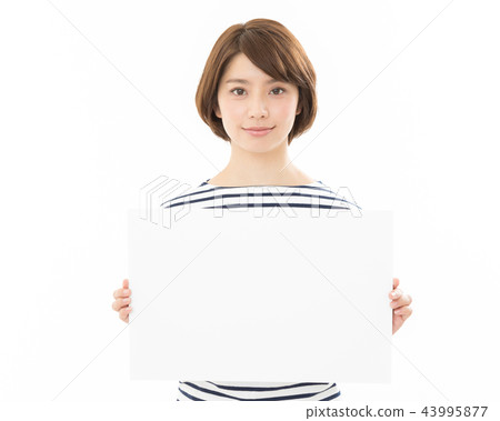 年輕女子白板 43995877