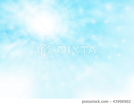 Summer of sun shine with glitters on blue sky. Summer of sun shine with glitters on blue sky. 43998902