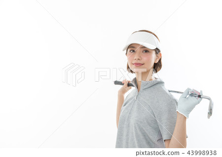 年輕的女士高爾夫 43998938