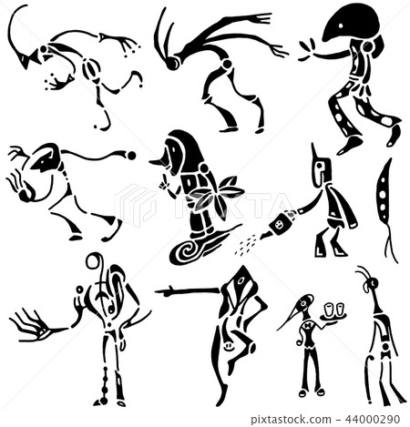 暗影圖片神秘生物側身部落小丑 44000290