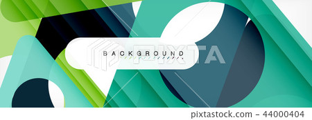 Circle and triangle abstract background 44000404