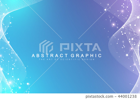 Scientific vector illustration genetic engineering and gene manipulation concept. DNA helix, DNA 44001238