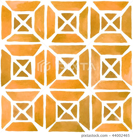 Watercolor hand painted geometric swatch Watercolor hand painted geometric swatch 44002465