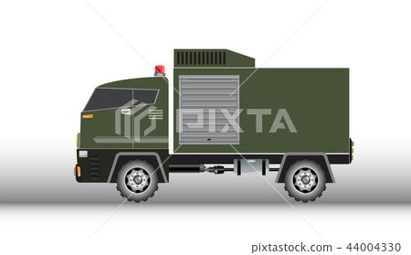 Military truck vector and illustration Military truck vector and illustration 44004330
