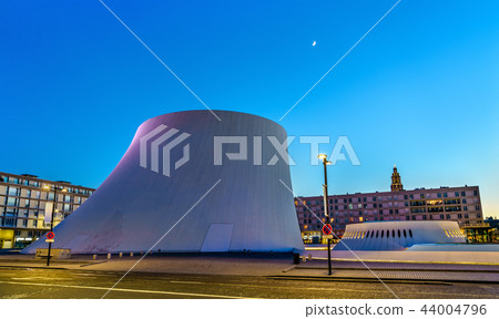 Le Volcan, a cultural complex comprising a concert hall and a library. Le Havre, France 44004796