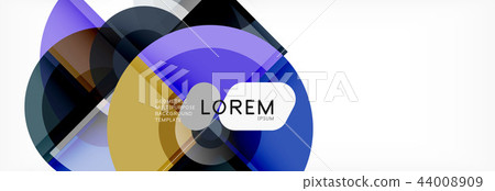 Vector fantastic circle modern geometric background template Vector fantastic circle modern geometric background template 44008909