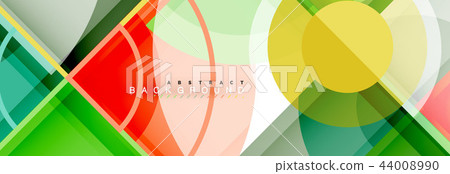 Vector fantastic circle modern geometric background template Vector fantastic circle modern geometric background template 44008990