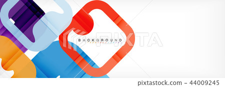 Square geometric background, multicolored template for business or technology presentation or web 44009245