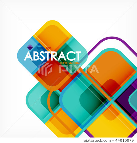 Abstract background, square shapes geometric composition Abstract background, square shapes geometric composition 44010079