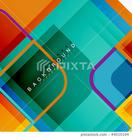 Abstract background, square shapes geometric composition Abstract background, square shapes geometric composition 44010104