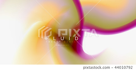 Mixing liquid color flow abstract background. Trendy abstract layout template for business or 44010792