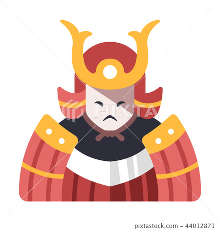 Samurai Flat illustration 44012871