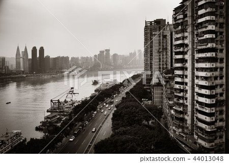 Chongqing Urban buildings aerial 44013048