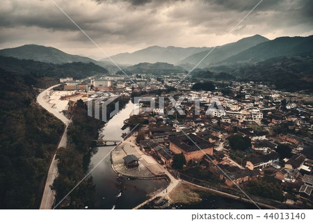 Fujian Tulou aerial view Fujian Tulou aerial view 44013140