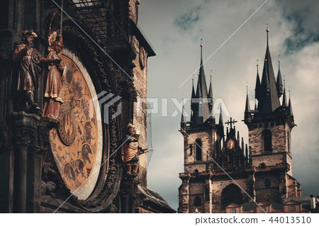 Astronomical clock closeup 44013510