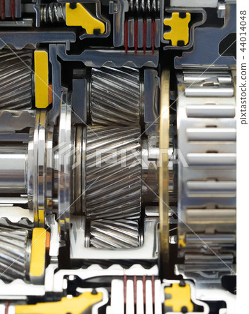 Cutaway model of automobile parts and transmission 44014048