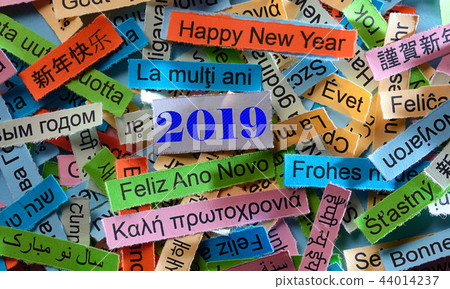 Happy New Year on different languages Happy New Year on different languages 44014237