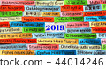 Happy New 2019 Year in  different languages 44014246
