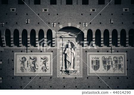 Sforza Castle closeup Sforza Castle closeup 44014290