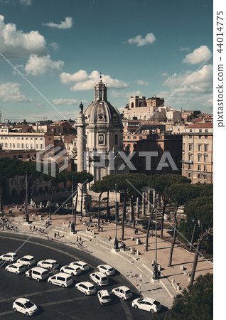 Rome street rooftop Rome street rooftop 44014775