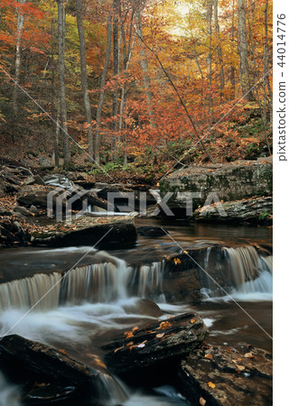 Autumn waterfalls 44014776
