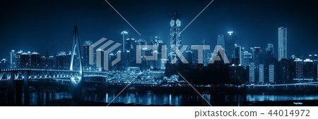 Chongqing skyline at night 44014972