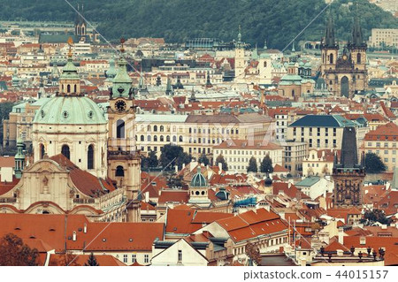 Prague skyline rooftop view Prague skyline rooftop view 44015157