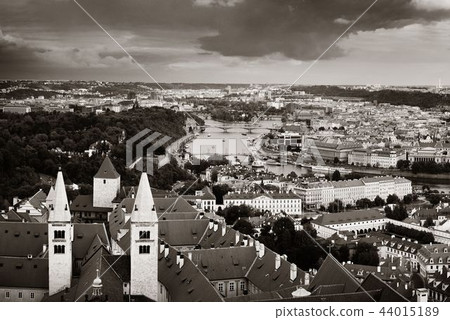 Prague skyline rooftop view Prague skyline rooftop view 44015189