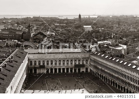 Piazza San Marco bell tower view Piazza San Marco bell tower view 44015351