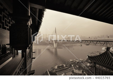 Chongqing bridge at Hongyadong Chongqing bridge at Hongyadong 44015765