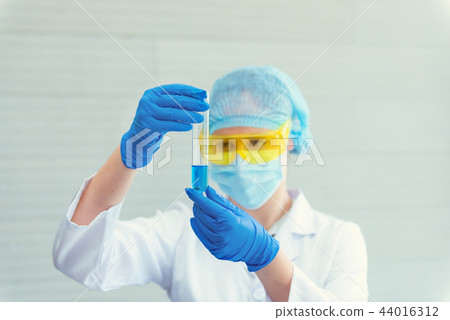 Portrait of research scientist in laboratory room Portrait of research scientist in laboratory room 44016312